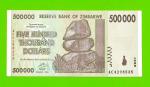 Зимбабве - 500000 долларов - 2008 (AC)