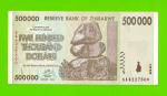Зимбабве - 500000 долларов - 2008 (AA)