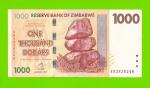 Зимбабве - 1000 долларов - 2007 (AB)