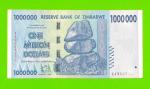 Зимбабве - 1000000 / 1 миллион долларов - 2008 (AA)