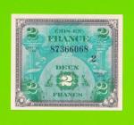 Франция - 2 франка - 1944 - UNC!!!