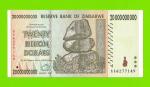 Зимбабве - 20000000000 / 20 миллиардов долларов - 2008 (AA)