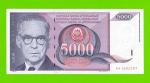 Югославия - 5000 динаров - 1991 (AA)