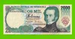 Венесуэла - 2000 боливаров - 1995 (A) - UNC!!!
