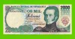 Венесуэла - 2000 боливаров - 1995 (A) - UNC!!!
