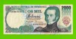 Венесуэла - 2000 боливаров - 1995 (A) - UNC!!!