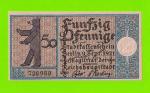 Германия, Берлин - 50 пфеннигов - 1921 - НОТГЕЛЬД - UNC!!!
