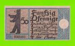 Германия, Берлин - 50 пфеннигов - 1921 - НОТГЕЛЬД - UNC!!!
