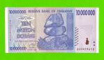 Зимбабве - 10000000 / 10 миллионов долларов - 2008 (AA)