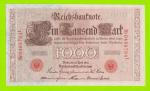 Германия - 1000 марок - 1910 - КРАСНАЯ - XF / aUNC!!!