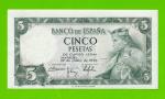 Испания - 5 песет - 1954 - UNC-!!!