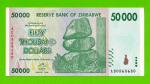 Зимбабве - 50000 долларов - 2008 - UNC-!!!