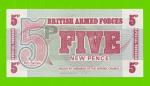 Великобритания, Англия, Армия (ваучер) - 5 пенсов - 1972 - UNC-!!!