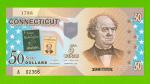 США - 50 долларов штата Коннектикут - 2014 (сувенирные, пластик) - UNC!!!