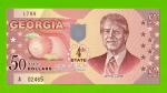США - 50 долларов штата Джорджия - 2014 (сувенирные, пластик) - UNC!!!