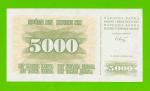 Босния и Герцеговина - 5000 динаров - 1993 (AB) - aUNC!!!