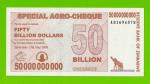 Зимбабве - 50000000000 / 50 миллиардов долларов - 2008 (AD) - UNC!!!