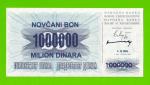 Босния и Герцеговина - 1000000 / 1 миллион динаров - 1993 - UNC!!!