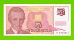 Югославия - 5 новых динаров - 1994 (AD) - UNC-!!!