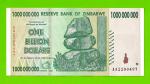 Зимбабве - 1000000000 / 1 миллиард долларов - 2008 (AA)