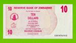 Зимбабве - 10 долларов - 2006 (AB) - aUNC!!!