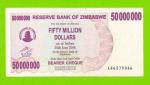 Зимбабве - 50000000 / 50 миллионов долларов - 2008 (AH)