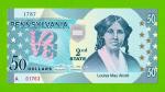 США - 50 долларов штата Пенсильвания - 2014 (сувенирные, пластик) - UNC!!!
