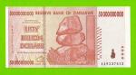 Зимбабве - 50000000000 / 50 миллиардов долларов - 2008 (AA) - VF