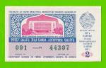 ДВЛ, Лотерея - Узбекская ССР, Узбекистан - 1987 - 2 выпуск - aUNC!!!