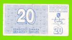 Босния и Герцеговина - 20 динаров - 1992