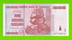 Зимбабве - 5000000000 / 5 миллиардов долларов - 2008 (AA) - UNC!!!