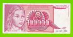 Югославия - 100000 динаров - 1989 (AA)