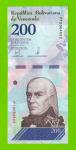 Венесуэла - 200 боливаров - 2018 (P) - UNC!!!